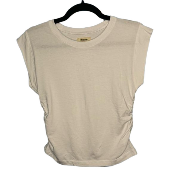 Madewell Tops - Madewell Side-Cinch Muscle Tee Size XS - White NWOT
